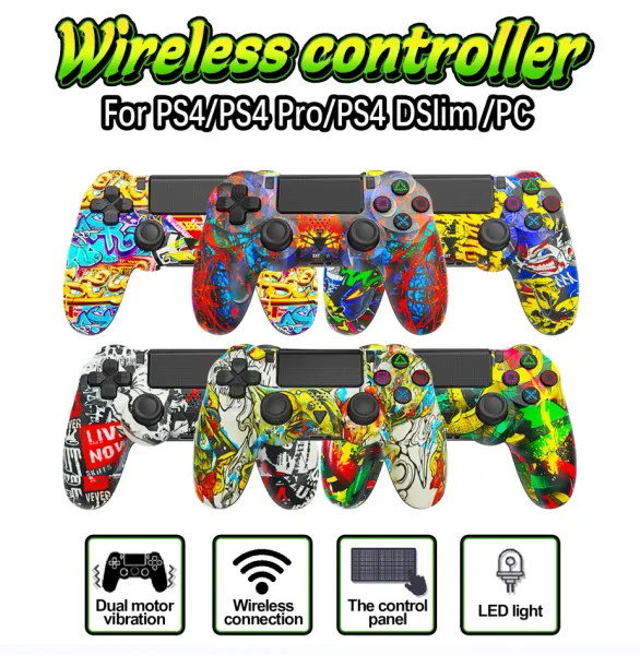 MICE Contrôleur sans fil GSF pour PS4 Pro Slim GamePad Wireless Bluetooth Control Poignée pour PS3 PS4 Slim / Pro Water Transfert Match