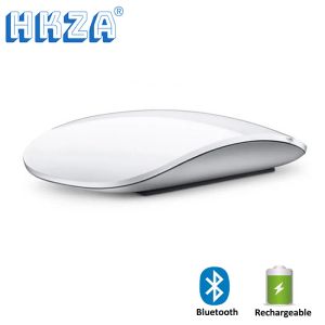 Muizen hkza bluetooth 5.0 draadloze muis oplaadbare stille multi arc touch muizen ultrathin magische muis voor laptop iPad pc -boek