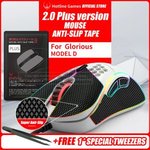 Mice Hotline Games 2.0 Plus Bande antidérapante pour souris Glorious MODÈLE D Mise à niveau de la poignée de souris, évacuation de l'humidité, prédécoupée, facile à appliquer