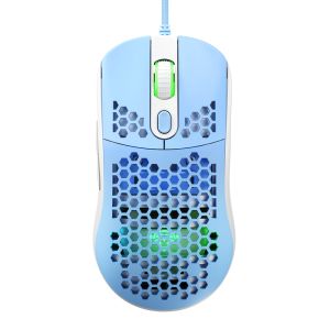 Souris iBlancod GM01 USB souris de jeu filaire souris ergonomique légère effet de rétro-éclairage rvb creux 12000DPI souris souris de jeu