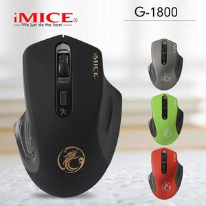 Ratos IMICE G1800 2.4G Wireless Mute Mouse Business Office Presente 4 Botões Gaming Wireless Mouse Laptop Acessórios Bluetooth Mouse