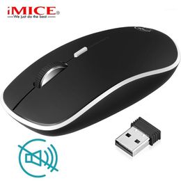 Souris Imice souris sans fil ordinateur ergonomique PC silencieux Mini Mause 2.4GHz USB optique 1600DPI pour ordinateur portable1