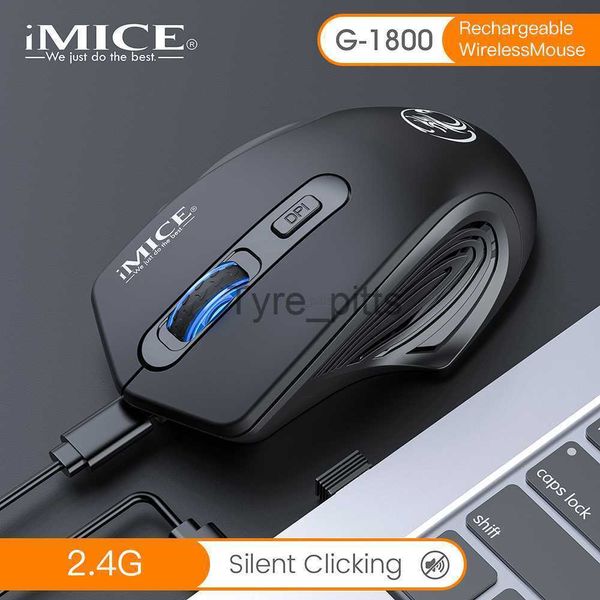 Souris iMice souris sans fil Rechargeable Type C silencieux muet 1600DPI ordinateur optique Mini Mause souris ergonomique pour ordinateur portable X0807