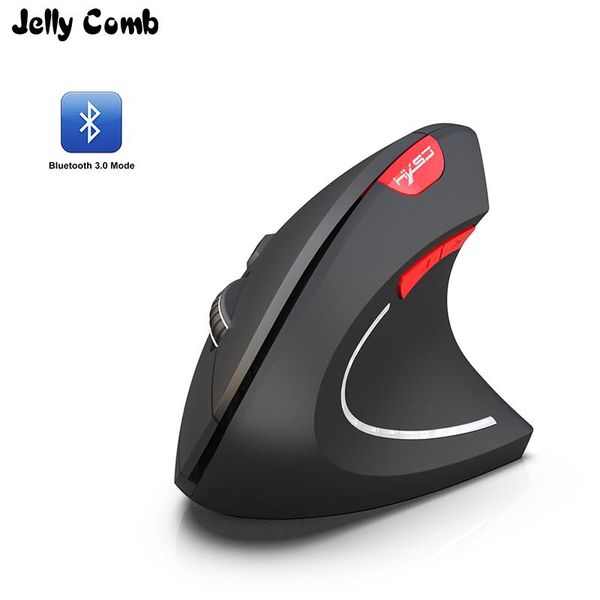 Souris Jelly Comb Souris ergonomique verticale sans fil Bluetooth Souris optique pour ordinateur portable Ordinateur portable Souris de jeu 2400DPI réglable