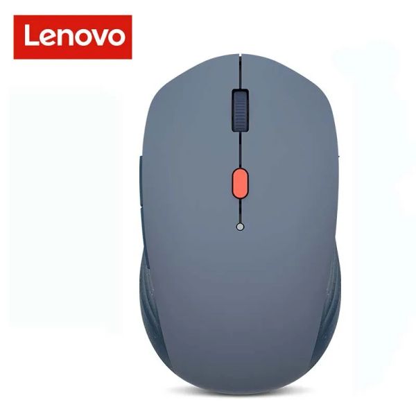 MICE LENOVO RECHARGable Wireless Mouse PC Office Office Home Bluetooth 5.0 Dual Mode Connexion Pink White Mini Mouses pour le jeu pour ordinateur portable