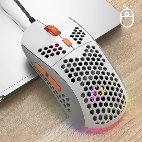 Souris M8 filaire jeu souris Macro programmation souris de jeu RGB lumière réglable souris optique confortable pour ordinateur portable de bureau