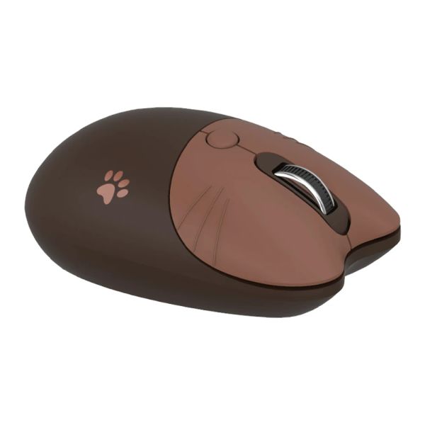 Souris Mofii M3 2.4G souris sans fil souris de bureau ergonomique 3 vitesses réglable DPI veille automatique à faible bruit pour ordinateur portable PC marron foncé