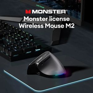 Souris Monster M2 2 4Ghz souris verticale sans fil ordinateur Bluetooth accessoires d'ordinateur portable de jeu pour Windows avec récepteur USB 231117