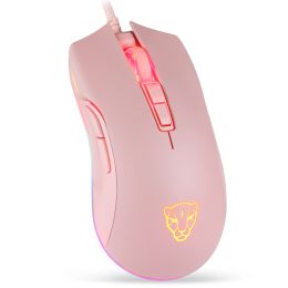MICE MOTOSPEED V70 USB GAMING WIRED GAMING MOUSE RVB MOUSE ERGONOMIQUE DESIGN 6400DPI MONDE OFFICE MICE GAMING MOUDS POUR L'ordinateur portable