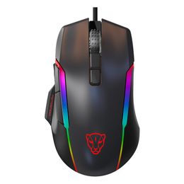 Muizen MOTOSPEED V90 Muis USB Bedrade Gaming Muis RGB Gaming Muis Ergonomische Muizen met 8 Verstelbare DPI voor Desktop Computer Laptop