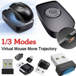 Mice Mouse Jiggler Mover indetectable Simulador de movimiento virtual con interruptor de encendido y apagado para pantalla de bloqueo del despertar de la computadora 230804