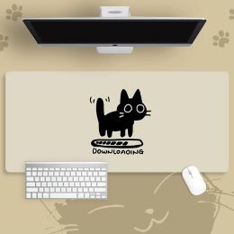 MICE MOUSEPAD GAMER 900X400 Mignon Cartoon Gaming Mouse Pad Ordinking Cat Notebook Accessories Large Bureau Mat Overlock Moise Pad