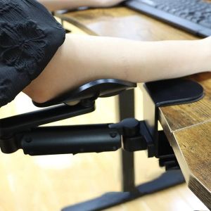 Muizen multifunctionele arm rustondersteuning voor bureau duurzame verstelbare polssteun voor computerstoel mount toetsenbord armleuning muislade