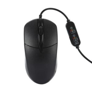 Souris multifonction optique souris 3button jeu souris chauffage chauffante de chauffage de souris câblée pour les mains gauche et droite utilise