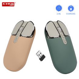 Souris Nouveau 2.4G souris de jeu sans fil 2400DPI USB optique Mause muet souris ergonomique Rechargeable pour ordinateur de bureau à domicile ordinateur portable PC