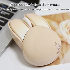 Souris nouveau dessin animé souris sans fil mignon lapin 2.4G 3D souris ergonomiques silencieux USB optique jeu souris d'ordinateur portable ordinateur