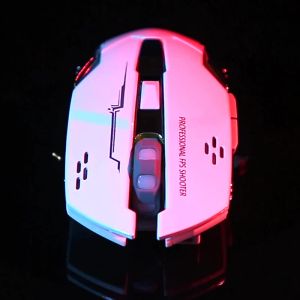 Ratones Nuevos ESports Carga Ratón inalámbrico Mute Office Gaming Laptop con luces Creative Mouse Accesorios para computadora