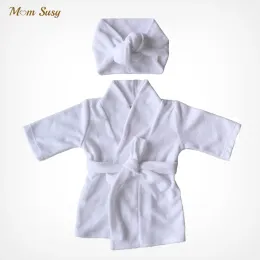 Souris nouveau-née bébé fille fille robe Set 100% coton serviette de coton Terry Bathrobe sdeachage à capuche avec un costume de maison 02Y