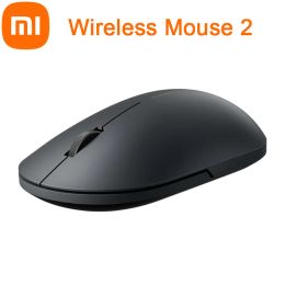 Souris Original Xiaomi Wireless Mouse 2 Rouleau en alliage en aluminium 1000dpi 2.4g Lien optoélectronique Design minimaliste confortable et silencieux