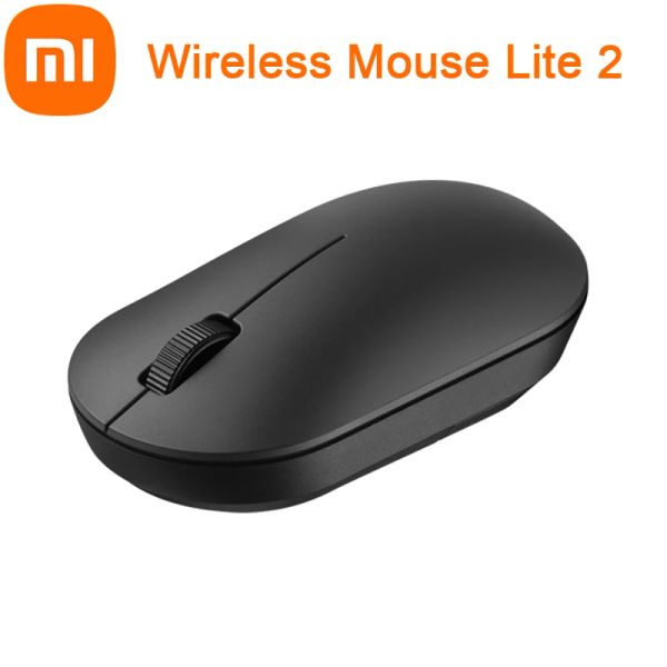 Souris Xiaomi Wireless Mouse Lite 2 Bouton principal TTC Micro Switch 1000DPI 2.4Ghz Link Optique Simple Design Solid Grip Seulement 45g