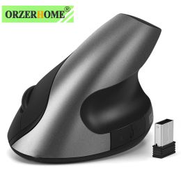 Muizen ORZERHOME Draadloze verticale optische muis Silent Click Gaming Ergonomisch voor Macbook air Mouse Draagbare draadloze Maus voor laptop