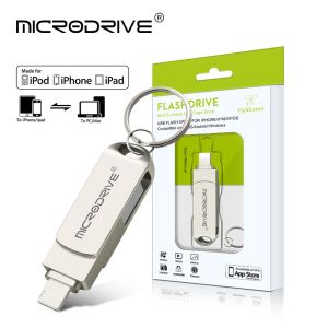 MICE OTG USB 3.0 Flash Drive Pen Lighing pour iPhone / iPad 64 Go 32 Go 16 Go 256 Go 512 Go 2 en 1 Pendrive USB 3.0 Memory Stick
