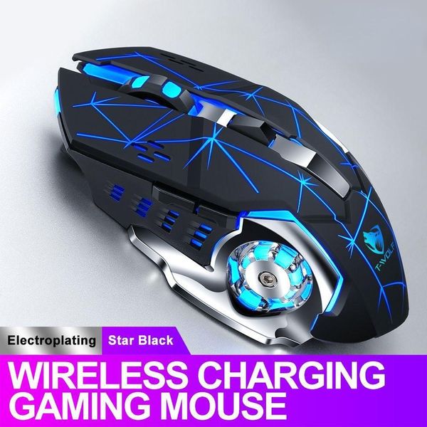 Souris Profession souris sans fil 6 boutons 3 vitesses commutateur DPI LED optique USB souris d'ordinateur souris de jeu souris silencieuse pour ordinateur portable de bureau