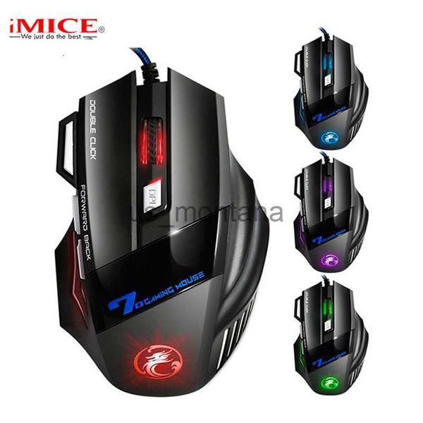 Ratones Profesional Doble clic 7 Botones 3200DPI Gaming Mouse USB con cable Óptico Juego de computadora Ratón Ratones para PC Laptop para CSGO LOL J230606