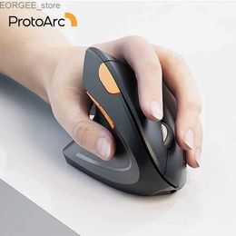 MICE PROTOARC EM13 Souris verticale sans fil adaptée à la charge gauche à gauche 2,4 g de souris éonique USB adaptée au PC et à l'ordinateur portable Y240407