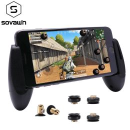 MICE PUBG -controller Metal Pubg Mobile Trigger Fire Button Aim Key Mini Gamepad Android Gaming Joystick voor telefoon L1R1 voor iPhone 7