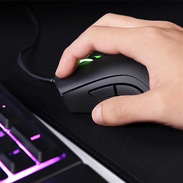 Souris Razer Deathadder Chroma USB Filaire Optique Souris De Jeu D'ordinateur 6400Dpi Optique Sensor254t