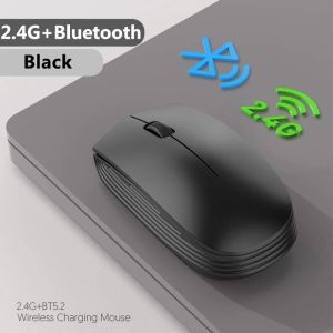 Souris Bluetooth rechargeable souris sans fil souris ordinateur ergonomique mini USB Mause 2.4Ghz muet Macbook souris optique pour ordinateur portable bureau