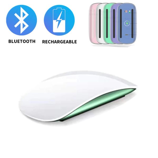 Souris souris Bluetooth Rechargeable souris sans fil Arc Touch souris magique ergonomique souris optique Ultra fine pour iPhone Macbook