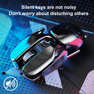 Muizen Oplaadbare draadloze gamingmuis voor boekencomputer PC Gamer 2.4G Wireless Muse Gamer 1600DPI Silent Gaming Laptop Mice