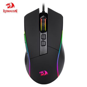 Muizen Redragon LOOLF G105 RGB USB Wired Gaming Mouse 8000 DPI 8 Knoppen Muizen Programmeerbaar Ergonomisch voor computer Laptop PC Gamer 230821