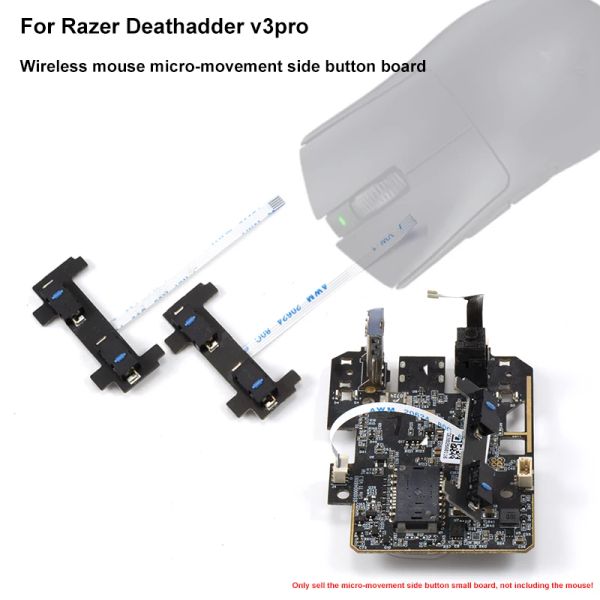 Accessoires de réparation de souris pour Razer Deathadder V3 Pro Professional Edition Wireless Gaming Mouse Side Bouton Small Board Mother Board
