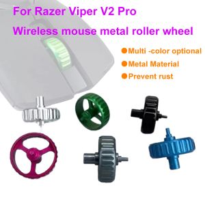 Muizen reparatieonderdelen voor Razer Viper V2 Pro Wireless DualMode RGB Gaming Mouse: Aangepast metalen scrollwiel met rustresistante coating