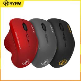 Souris Ryra 2.4G Souris de jeu sans fil 6 boutons 1600DPI Batterie USB optique Souris de jeu ergonomique avec boîte de couleur pour ordinateur portable