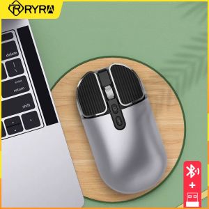 Muizen RYRA M203 draadloze Bluetooth-muis voor desktopcomputer PC-accessoires dualmode notebook kantoor thuis stille muis opladen