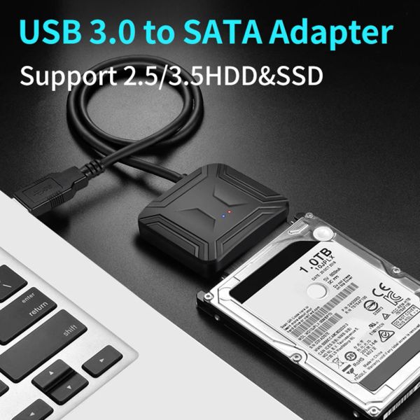 Ratones SATA a USB HDD SSD Adaptador 2.5 3.5 pulgadas DISCO DURO DEL CONVERTOR USB3.0 Lector de tarjetas de datos de la portátil de recuperación universal de recuperación universal