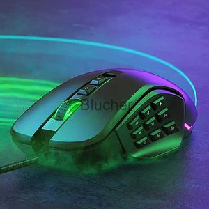 Mice Seenda Gaming Mouse RGB Backlit Wired Mause 10000 DPI Programmable Macros Customizable Mouses Ernogomic Mice for Gamer x0706 x0706