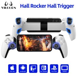 Contrôleur de jeu télescopique de souris avec Hall GamePad Bluetooth compatible pour la tablette / Android / iOS / PS3 / PS4 / Switch / PC Joystick