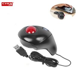 Souris Track Ball souris sans fil USB optique contrôlée par le pouce souris filaire Trackball souris pour ordinateur portable de bureau présentation PPT