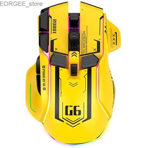 MICE TRI-MODE 2,4G USB BLUETOOTH WIRESS GAMIMG MAISE 12 CLÉS RV GAME REMIE MICE MECHE POUR Windows IOS Home Office ordinateur portable PC Gamer Y240407