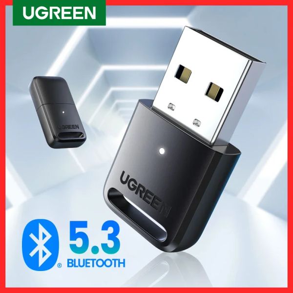 MICE UGREEN USB Bluetooth 5.3 5.0 Adaptateur Récepteur Récepteur EDR Dongle PC Transfert sans fil pour les haut-parleurs de casque Bluetooth Souris