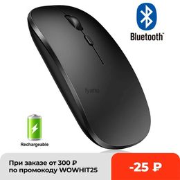 Muizen ultrahin draadloze muis computer bluetooth stil laden ergonomische USB pc laptop raton gaming iNalambrico H240407