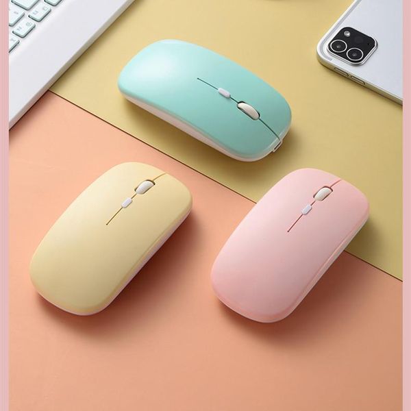 Souris universelle 2.4G Bluetooth souris sans fil rechargeable pour iPad tablette ordinateur portable PC Android Iphone Macbook Samsung Galaxy Tab