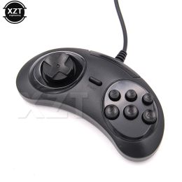 Contrôleur de jeu GamePad Wired GamePad USB pour Sega Genesis / MD2 Y1301 6 Boutons Classic USB Joystick pour Mac Mega Drive Game Pad PC New