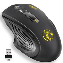 Muizen USB Draadloze Muis 2000 DPI 2 0 Ontvanger Optische Computer 2 4 GHz Ergonomisch Voor Laptop PC Geluid Stil 230712