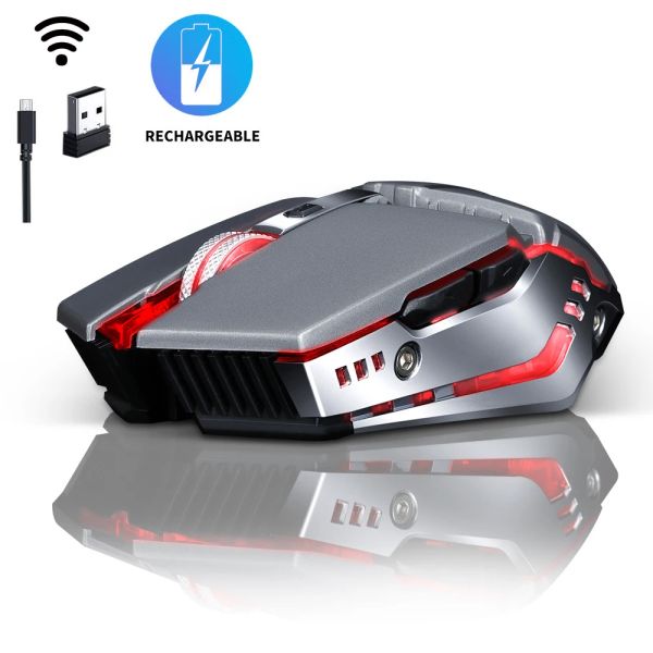 Souris USB souris sans fil charge souris silencieuse souris tactile souris de jeu pour TWolf Q15 FourColor ordinateur périphérique bureau souris